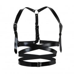 Кожаная портупея Art of Sex - Melani Leather harness, Черная XS-M