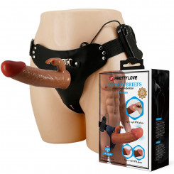 Страпон унисекс с вибростимуляцией Pretty Love - Marion Universal Strap-On Harness, Dildo 7.4'', BW-022099Z