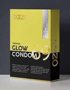 Презервативи EGZO "Glow", що світяться, №3