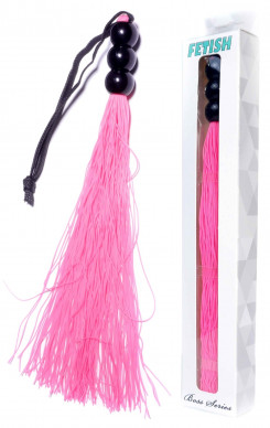Силіконовий флогер (довжина 26 см) Fetish Boss Series - Silicone Whip Pink 10", BS6100040