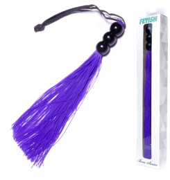 Силіконовий флогер (довжина 26 см) Fetish Boss Series - Silicone Whip Purple 10", BS6100039