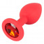 Анальний затор - Joy Jewel Red Plug Small - [Фото 2]