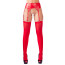 Панчохи з поясом - 2340291 Mandy Mystery Suspender Belt, червоні - [Фото 4]