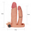 Насадка для пеніса - Pleasure X Tender Vibrating Double Penis Sleeve Add 1" - [Фото 6]