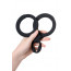 Силіконові наручники A-Toys By Toyfa, силікон, чорні, 33 см - [Фото 4]