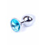 Анальна пробка - Jewellery Silver Plug Light Blue - [Фото 2]