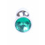 Анальна пробка - Jewellery Silver Plug Green - [Фото 2]