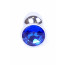 Анальна пробка - Jewellery Silver Plug Dark Blue - [Фото 2]