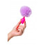 Анальна втулка з хвостом Todo By Toyfa Sweet Bunny, силікон, рожево-фіолетовий, 13 см, ø 2,8 см - [Фото 3]