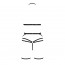 Комплект білизни MORGAN SET OpenBra black S/M - Passion Exclusive: стрепи: трусики, ліф, пояс - [Фото 4]