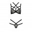 Комплект білизни HAGAR SET black S/M - Passion Exclusive: стрепи: трусики та ліф - [Фото 3]