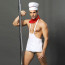 Чоловічий еротичний костюм кухаря "Умілий Джек" S/M: сліпи, фартух, хустку та ковпак - [Фото 2]