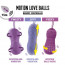 Вагінальні кульки з масажем та вібрацією FeelzToys Motion Love Balls Jivy з пультом ДК, 7 режимів - [Фото 2]