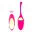 Віброяйце Rianne S: Pulsy Playball Deep Pink з вібруючим пультом Д/У, косметичка-чохол, 10 режимів роботи - [Фото 1]