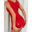 Сукня V виріз червоний лак D&A розмір XS-S - [Фото 1]