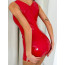 Сукня V виріз червоний лак D&A розмір L - [Фото 1]