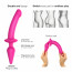 Анальна пробка з дилдо Strap-On-Me SWITCH PLUG-IN SEMI-REALISTIC DILDO FUCHSIA - L - [Фото 1]