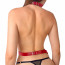 Сексуальная портупея из натуральной кожи Art of Sex - Heidi, размер XS-2XL, цвет красный - [Фото 3]