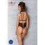 Боди с открытой грудью Passion DOMINICA BODY S/M black, воротник-чокер, корсет - [Фото 6]